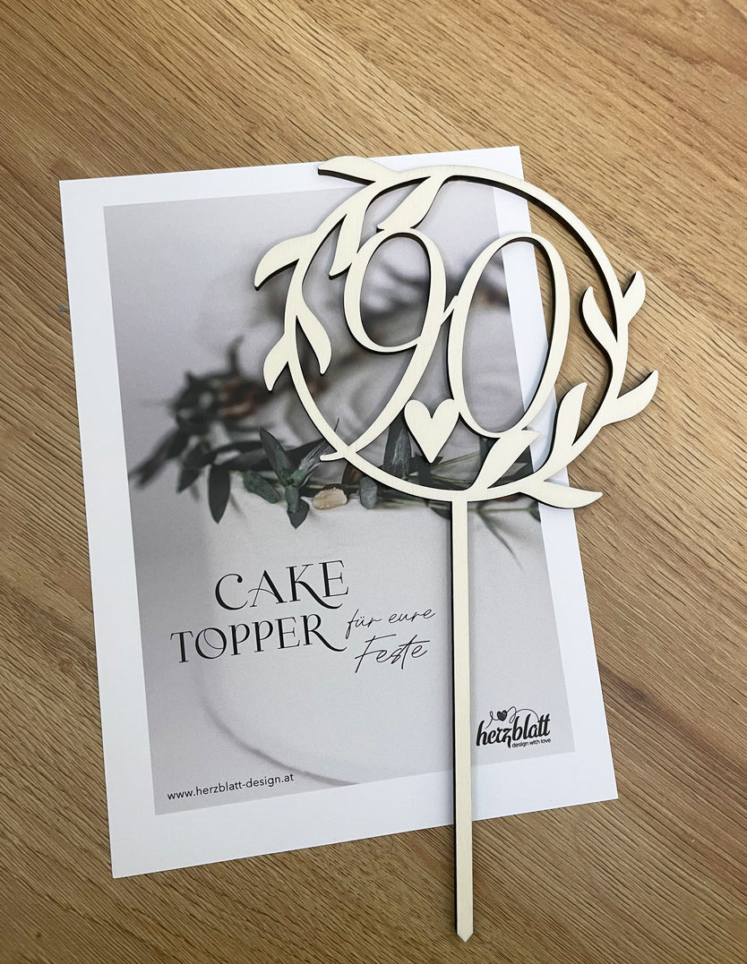 Cake Topper Geburtstag | Zahl | Jubiläum