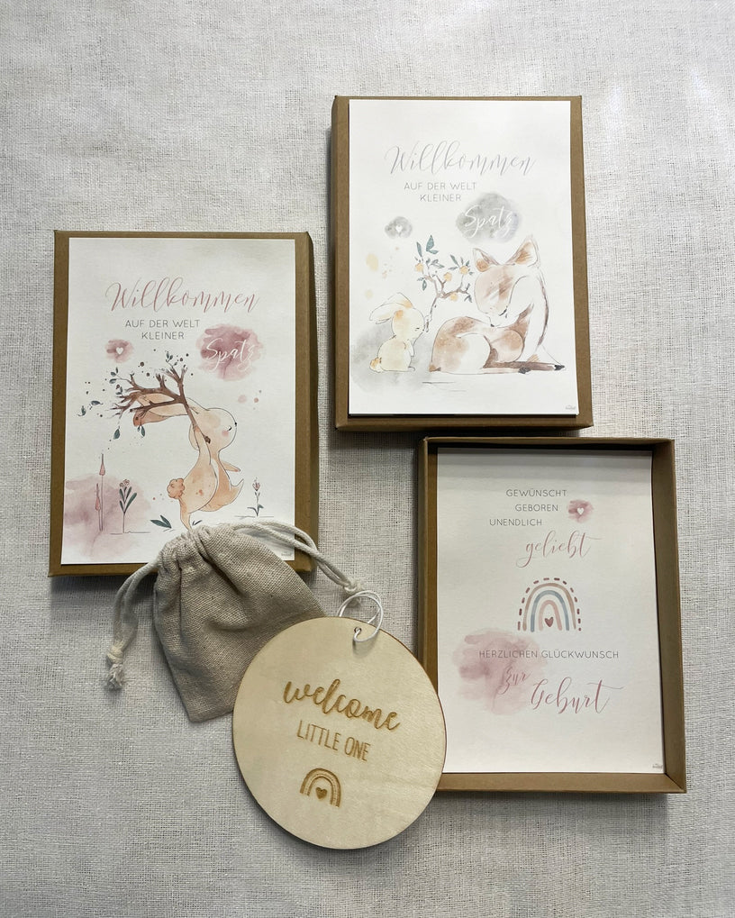 Geschenkbox Baby | Geburt | Waldtiere
