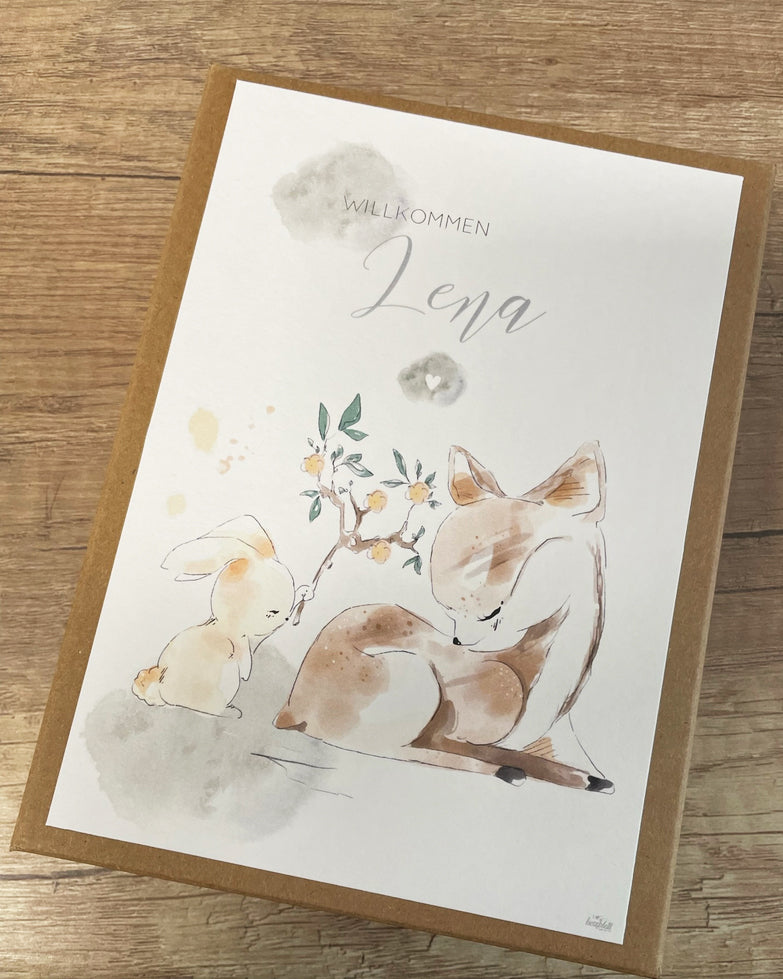 Geschenkbox Baby | Geburt | Waldtiere
