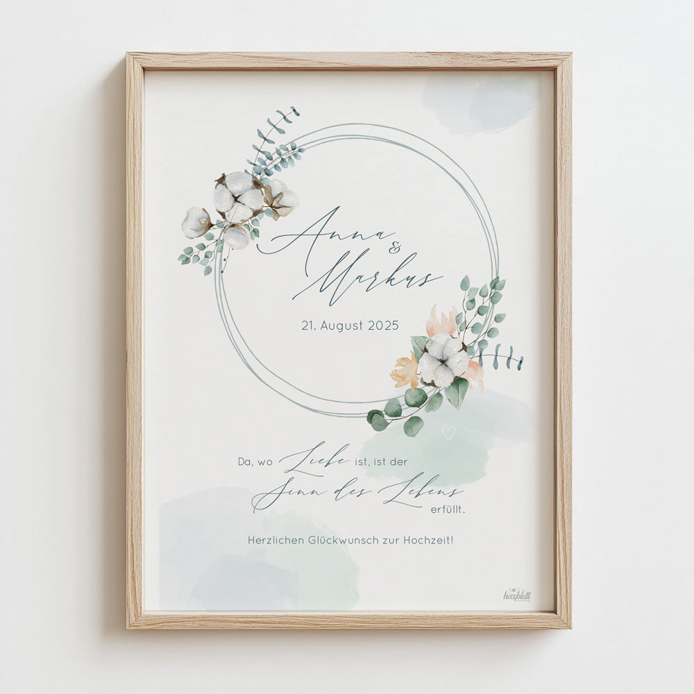 Hochzeit Print Cottonflower
