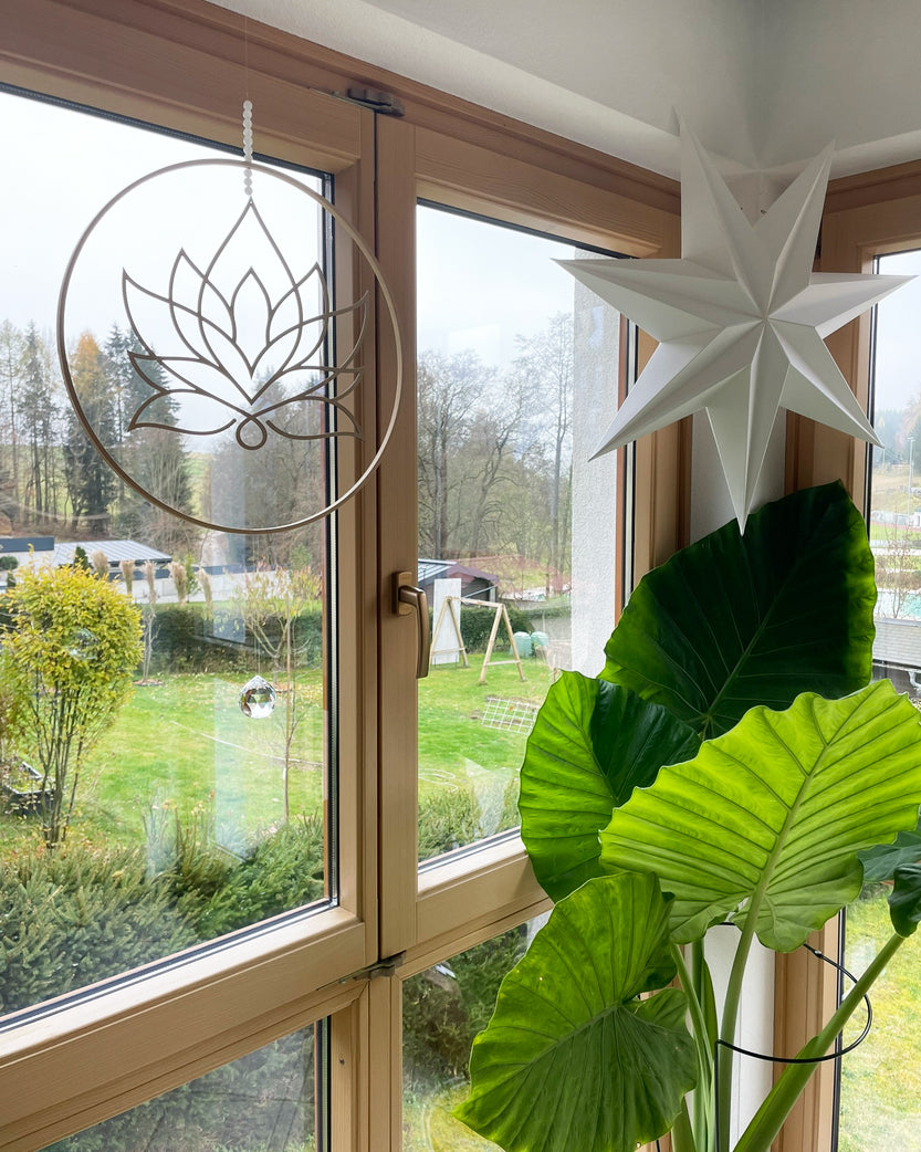 Kristall Lichtbrecher XL Lotusblume | Loop